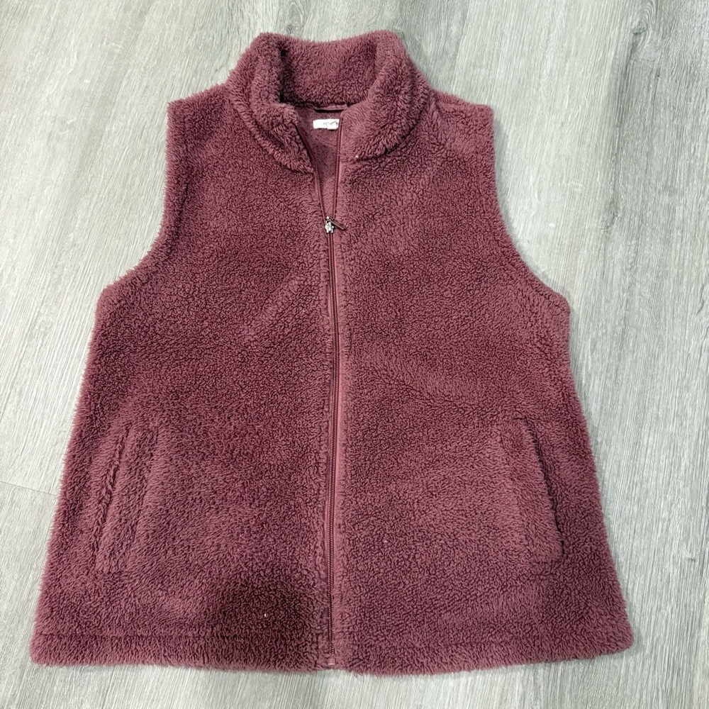 Maurices Women's Fleece Vest - Mauve/Pink